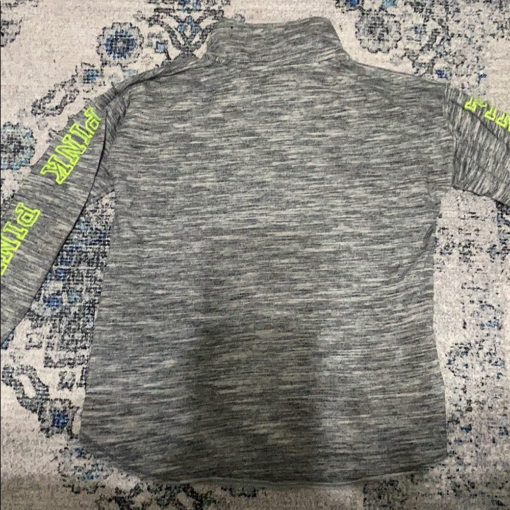 Pink crew neck half zip - Picture 2 of 4
